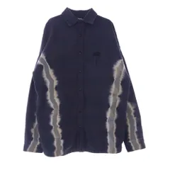 PALM ANGELS パームエンジェルス エンブロイダリー ブリーチ加工 長袖 シャツ ブルー系【中古】のサムネイル