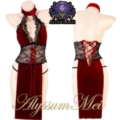 Tバック付きセクシー光沢チャイナ服キャバドレスコスプレ衣装　パーティードレス　ナイトドレス　ランジェリー　写真撮影　イベント服　ステージ衣装　ハロウイン仮装大人レディース　クリスマス会パーティーサンタコスドレス　黒レースワンピース　クラブ　クリスマスプレゼント