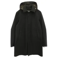Herno ヘルノ Laminar GORE-TEX ゴアテックス ナイロン フーデッドコート ブラック系 46【中古】