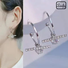 フックピアス くるん カール きらきら ジルコニア バー ピアス 個性的 レディース プレゼント バレンタイン ギフト 2026 春 卒業式 入学式 パーティー デート 女子会 おしゃれ 大人可愛い シンプル 上品 キュート かわいい イベント フォーマル