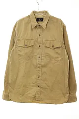 ダブルアールエル RRL WORKSHIRT M 55-S-10487-15-2RL ワークシャツ ポケット ベージュ 【ブランド古着ベクトル】【中古】●250627