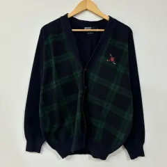 1956 ポロ ラルフローレン ブラックウォッチ CHECK ゴルフ カーディガン