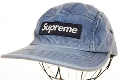 シュプリーム SUPREME 23AW WASHED CHINO TWILL CAMP CAP DENIM ウォッシュ チノ ツイル キャンプ キャップ デニム インディゴ 【ブランド古着ベクトル】【中古】☆AA★▲251006