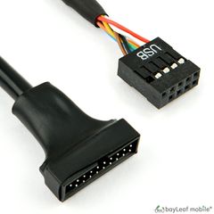 USB2.0 10pin(メス)→USB3.0 20pin(オス) 変換 ケーブル マザーボード 自作パーツ 修理 交換 部品 互換 メンテナンス パーツ リペア