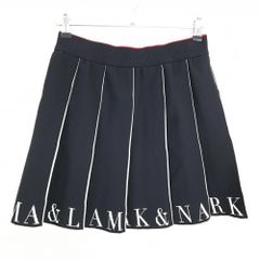 超美品】マークアンドロナ スカート 黒 カモフラ柄地模様 迷彩