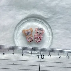 ディズニー、ダッフィーフレンズ、ダッフィー、シェリーメイ、ドーナツ、3Dネイルパーツ、2点セット