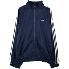 古着 90~00年代 アディダス adidas 3本ライン ナイロンジャケット メンズXL相当/eaa608571