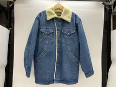 冬 Wrangler Wrange Coat WM1923 ラングラー ランチコート ボアジャケット デニムジャケット S ブルー コットン