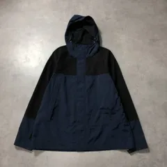 GQ4693◇BEAMS HEART：マウンテンパーカー◇XL◇ブラック ブルー系 ビームス ナイロンジャケット