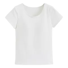 ブラトップ 半袖 レディース カップ付き 綿混 フレンチスリーブ インナー コットン ストレッチ 肌着 トップス 快適 パッド 大きいサイズ 小さいサイズ rr-073