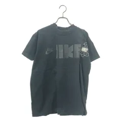 sacai / サカイ | ×NIKE / 再構築 ロゴプリント Tシャツ | XS | ブラック | レディース