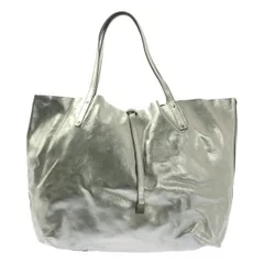 Tiffany & Co / ティファニー | レザー リバーシブル トートバッグ | シルバー/ティファニーブルー | レディース