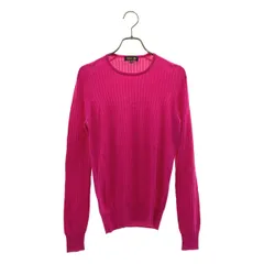 Drawer / ドゥロワー | 18G カシミヤ シルク クルーネック リブニット | 2 | ピンク | レディース