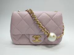 CHANEL シャネル ミニフラップバッグ ココボール チェーンショルダー ラムスキン ミニマトラッセ ピンク ゴールド金具 