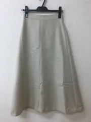 イエナ ベージュのシンプルスカート 台形 ロング