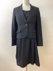 COPACA 黒のワンピーススーツ ワンピ上部はレース 