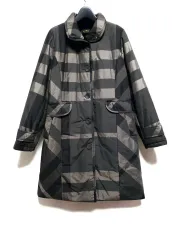 DAKS チェック ファー裏地 ダウンコート