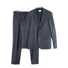 SAINT LAURENT PARIS (サンローランパリ) ウール セットアップスーツ シングルテーラードジャケット テーパードスラックスパンツ ブラック 342060 YM10Sのサムネイル