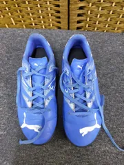 【PUMA】プーマ サッカートレーニングシューズ 22cm ジュニア キッズ TF ブルー トレシュー フットサル