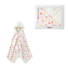 新品 [ミキハウス ホットビスケッツ] バスポンチョギフトセット 男の子 女の子 ベビー 子供服 出産祝い ベビーギフト 【BOX付き】 ピンク サイズなし 70-8105-681