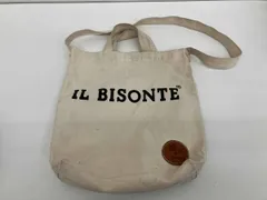 IL BISONTE イルビゾンテ トートバッグ キャンバス 2way ショルダー アイボリー