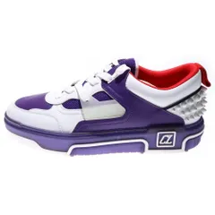 CHRISTIAN LOUBOUTIN (クリスチャンルブタン) ASTROLOUBI FLAT アストロルビ ヒール スパイク スダッズ レザー ローカットスニーカー ホワイト 3240020