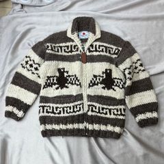 70s-80s? ヴィンテージエクアドルハンドニットジャケット ラマ 