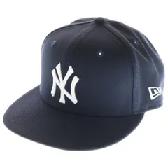 NEW ERA (ニューエラ) MLB 2000 59FIFTY 6PANEL CAP ニューヨーク ヤンキース エンブロイダリー ロゴ 6パネル キャップ 帽子 ネイビー