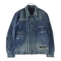 ISAMU KATAYAMA BACKLASH (イサムカタヤマバックラッシュ) 24SS ×KOSUKE MATSUI THE DENIM STRETCH SELVEDGE DENIM 2ND. JACKET 松井康輔 トラッカージャケット D-704-KOのサムネイル
