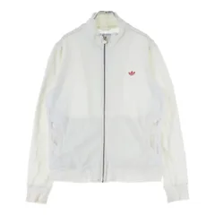 adidas (アディダス) フリース ジップアップ トラックジャケット ホワイト 931001