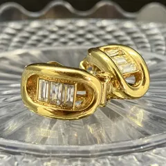 Christian Dior　ディオール　イヤリング　クリップ式　ゴールド　360
