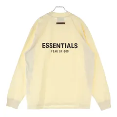 ESSENTIALS FEAR OF GOD (エッセンシャル フィアオブゴッド) バッグロゴデザイン モックネック カットソー 長袖Tシャツ アイボリー
