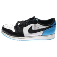 NIKE (ナイキ) AIR JORDAN 1 LOW OG BLACK POWDER BLUE UNC ブラック アンド ダークパウダー ユニバーシティーブルー エアジョーダン1 ローカットスニーカー CZ0790-104