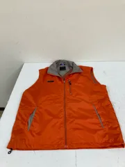 送料無料★NEPUCA ネプカ★ナイロンベスト　ジップアップ　ノースリーブナイロンジャケット★裏メッシュ★メンズ　Lサイズ★オレンジ　#80204sjj39