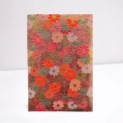 御朱印帳 膨らし表紙 上金欄 和柄 大判サイズ18x12センチ 48ページ ケース カバー 付き 奉書紙 KG-01L