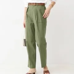 Spick&Span スピックアンドスパン バックサテンイージーカーゴパンツ カーキ レディース 23-030-200-8051-2-0