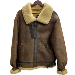 アヴィレックス AVIREX 80's USA製 B-3 ムートン フライトジャケット ジャケット ブラウン 38サイズ 201MT-5205 VB