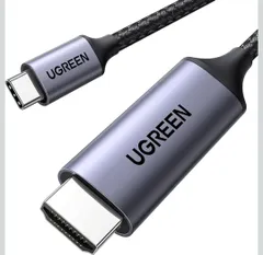 ★UGREEN USB Type C HDMI 変換ケーブル 1M 4K@60Hz USB C HDMI 変換 【単方向通信】【DP Altモードを含むUSB-Cだけ対応】 1M