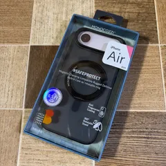 新品未使用 monocozzi iPhone Air 対応 ケース ＃SAFEPROTECT 回転 リング スタンド M-SP-6725-BLK