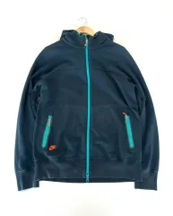 ナイキ ジップアップ フーディー ネイビー XXL