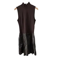  FOXEY  NEW YORK  フォクシーニューヨーク　ノースリーブワンピース　ブラウン　茶色　レディース　サイズ 38【Z1751】