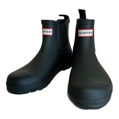 ✨極美品✨ HUNTER チェルシーブーツ 黒 26 レインシューズ - メルカリ
