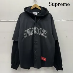 シュプリーム 25AW Chicago White Sox Hooded Baseball Jersey レイヤード パーカー メンズ L ISItems【USED】【古着】【中古】50152404