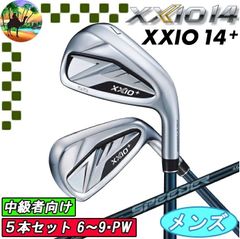 ゼクシオ14+ アイアンセット 7本 純正カーボン（SR）／XXIO14 プラス 
