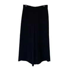 【美品】theory luxe セオリーリュクス ワイドクロップドパンツ ネイビー サイズ40【ZK76】