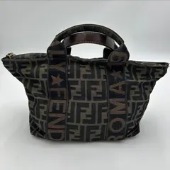 FENDI フェンディ ハンドバッグ ズッカ ミニバッグ キャンバス  ズッカ柄　ロゴ