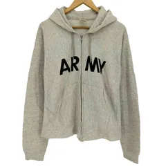 ユーエスアーミー U.S. ARMY 90s 91年会計 PFU SWEATSHIRT ロケットTALON アーミープリント ジップアップ トレーニング パーカー メンズ import：L 