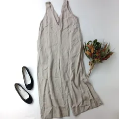 JOURNAL STANDARD relume ジャーナルスタンダードレリューム Vネックセミワイドサロペット パンツ(53K＋8859)26H☆