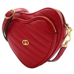 【新品】グッチ バッグ ショルダーバッグ GUCCI INTERLOCKING G インターロッキングG ハート レザー キルティング調 ミニ ショルダー 斜め掛け 751628 AACCL ブティックライン レディース 送料無料