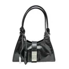 【名東】プラダ スモールレザートートバッグ ブラック ハンド シルバー金具 レディース その他 未使用